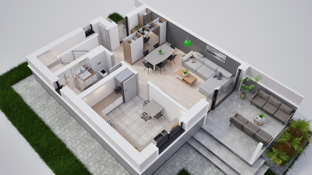 Casa duplex 4 camere in cartier nou Șură Mica