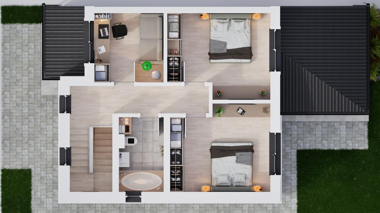 Casa duplex 4 camere in cartier nou Șură Mica