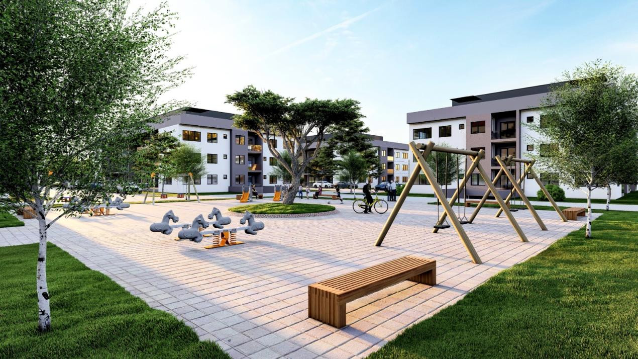 Apartament 2 camere 57.9mp utili buc separata balcon etaj 1 Sibiu