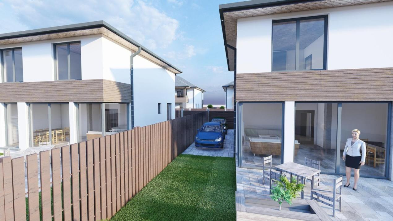 Casa 4 camere 3 bai singur in curte zona Selimbar Sibiu de vanzare