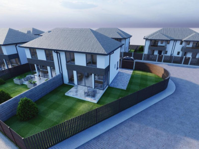 Casa 4 camere 3 bai singur in curte zona Selimbar Sibiu de vanzare