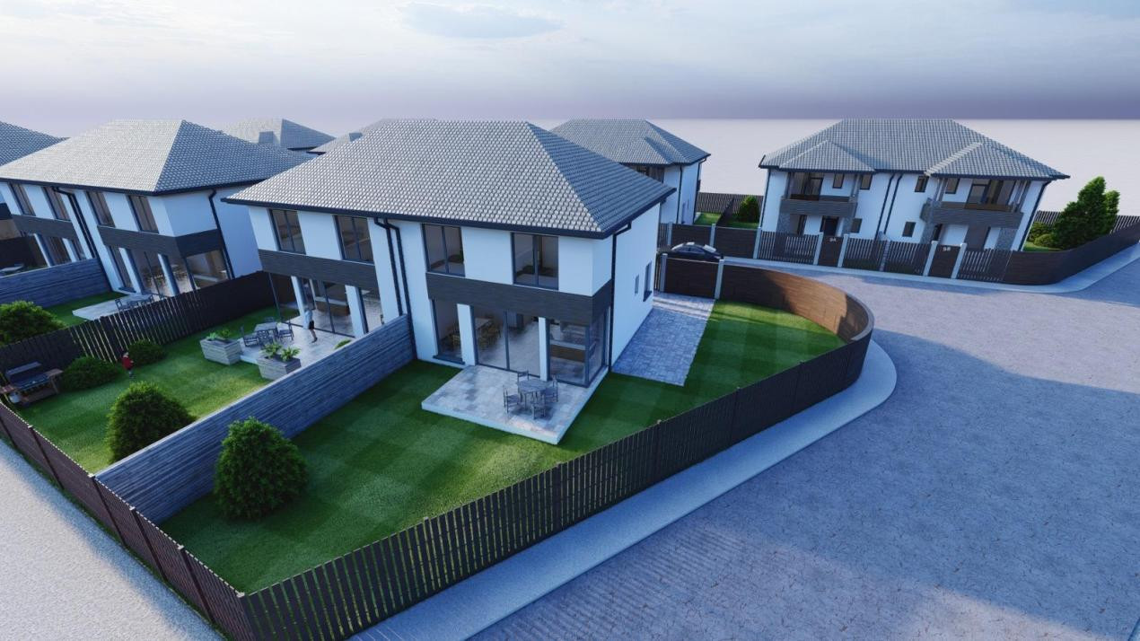 Casa individuala 4 camere 3 bai teren 257mp Selimbar Sibiu de vanzare