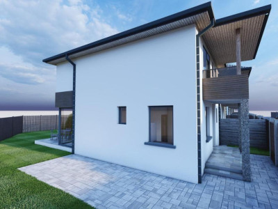 Casa individuala 4 camere 3 bai teren 257mp Selimbar Sibiu de vanzare