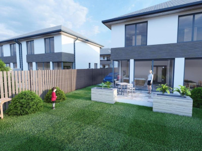 Casa individuala 4 camere 3 bai teren 258mp Selimbar Sibiu de vanzare