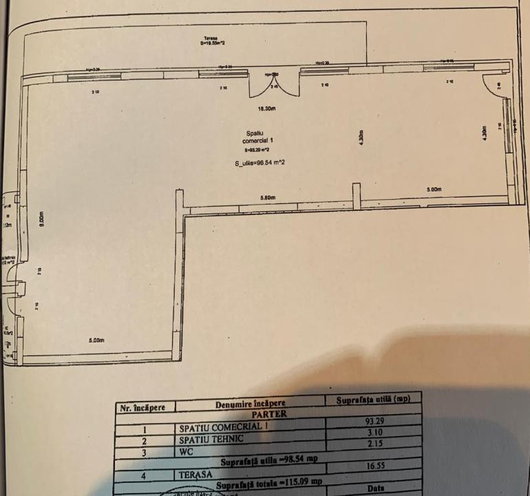 Spatiu comercial finisat 174mp vitrina la Dna Stanca ideal showroom clinica