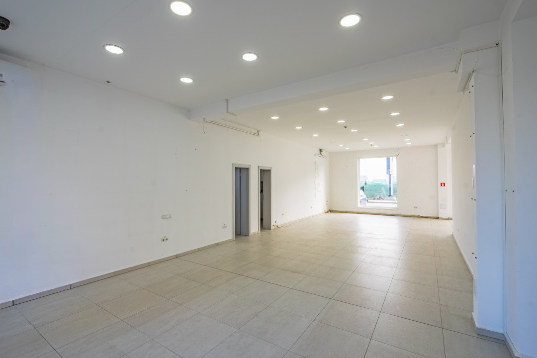 Spatiu comercial finisat 174mp vitrina Dna Stanca ideal showroom clinica