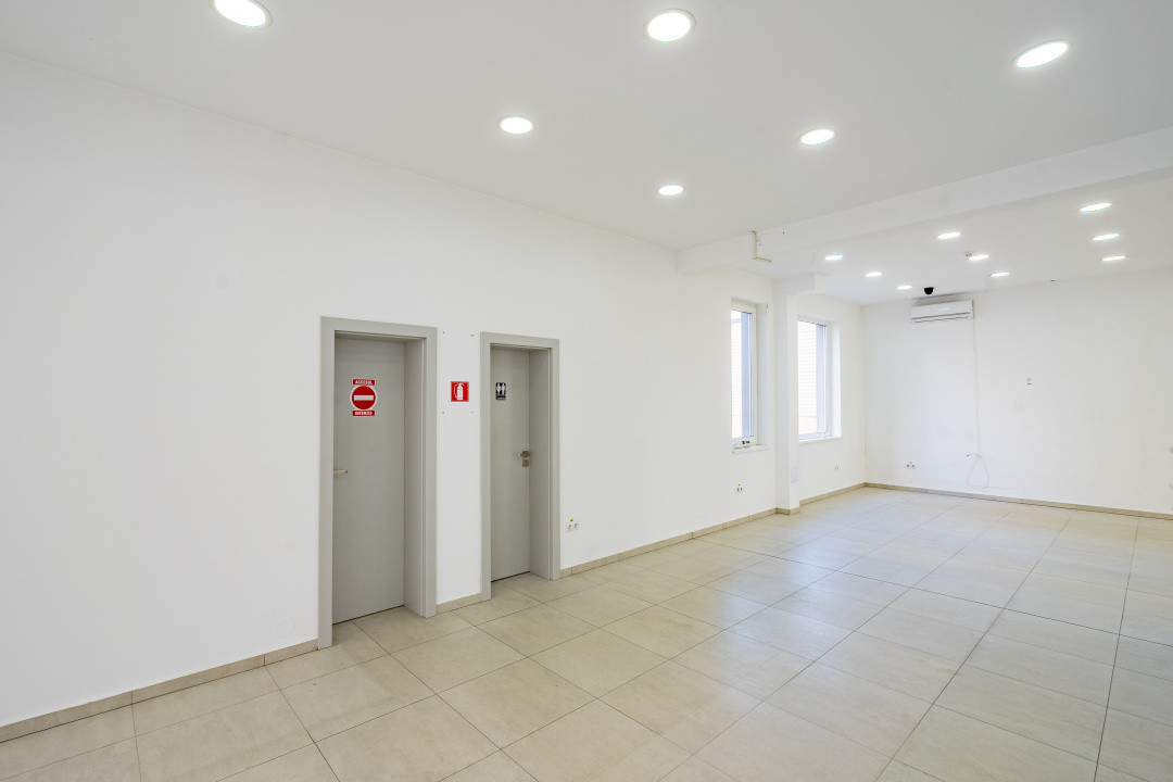 Spatiu comercial finisat 174mp vitrina Dna Stanca ideal showroom clinica