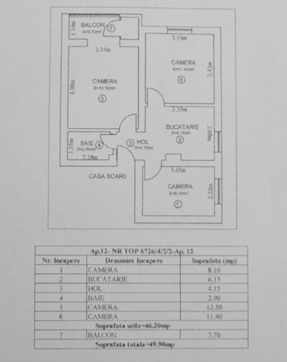 Apartament 3 camere mobilat si utilat Cisnadie 