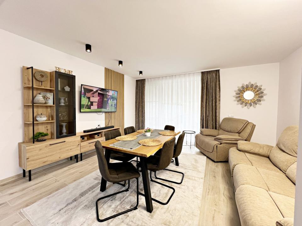 Casa nouă 4 cam. modernă, mobilată și utilată, curte. 10 min. de Sibiu 