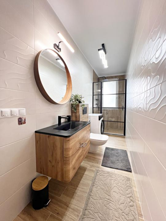 Casa nouă 4 cam. modernă, mobilată și utilată, curte. 10 min. de Sibiu 