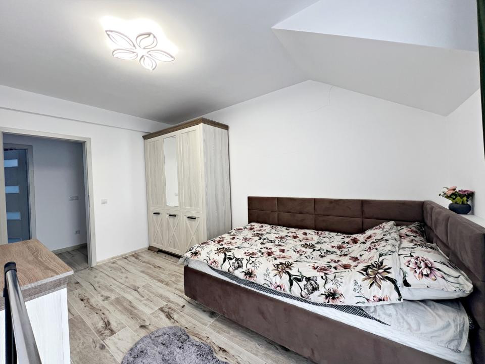 Casa nouă 4 cam. modernă, mobilată și utilată, curte. 10 min. de Sibiu 