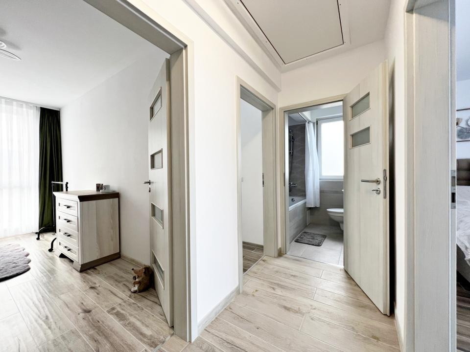 Casa nouă 4 cam. modernă, mobilată și utilată, curte. 10 min. de Sibiu 