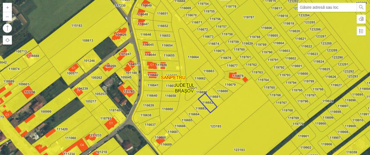 Teren intravilan 585mp Sânpetru, panoramă Lempes si padure, Comision 0%