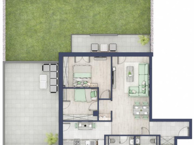 Apartament 3 camere, Parter, intabulare vara 2026