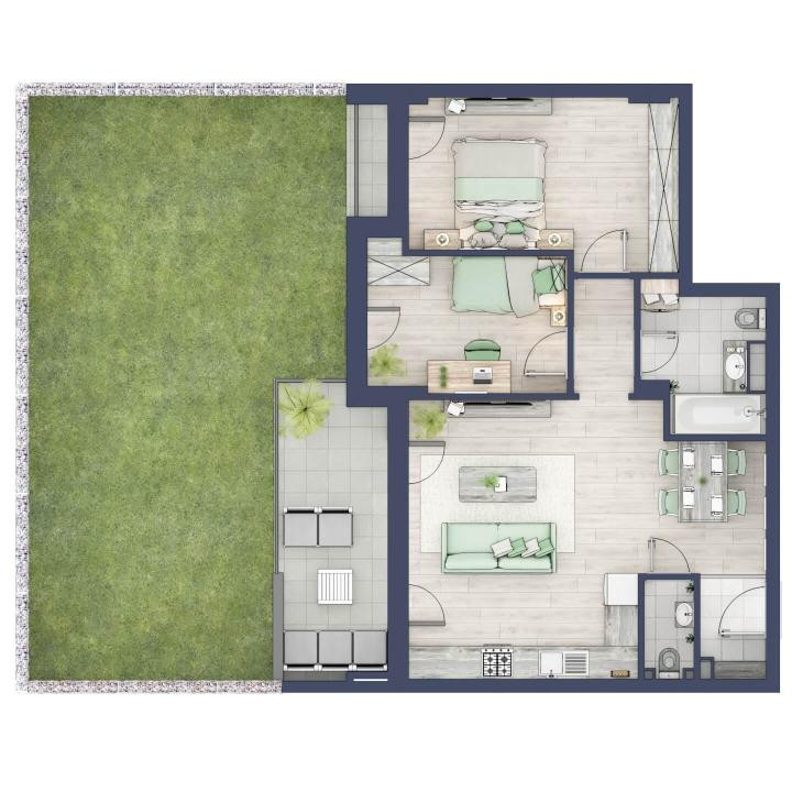 Apartament 3 camere, Parter, intabulare vara 2026