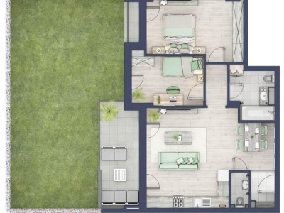 Apartament 3 camere, Parter, intabulare vara 2026