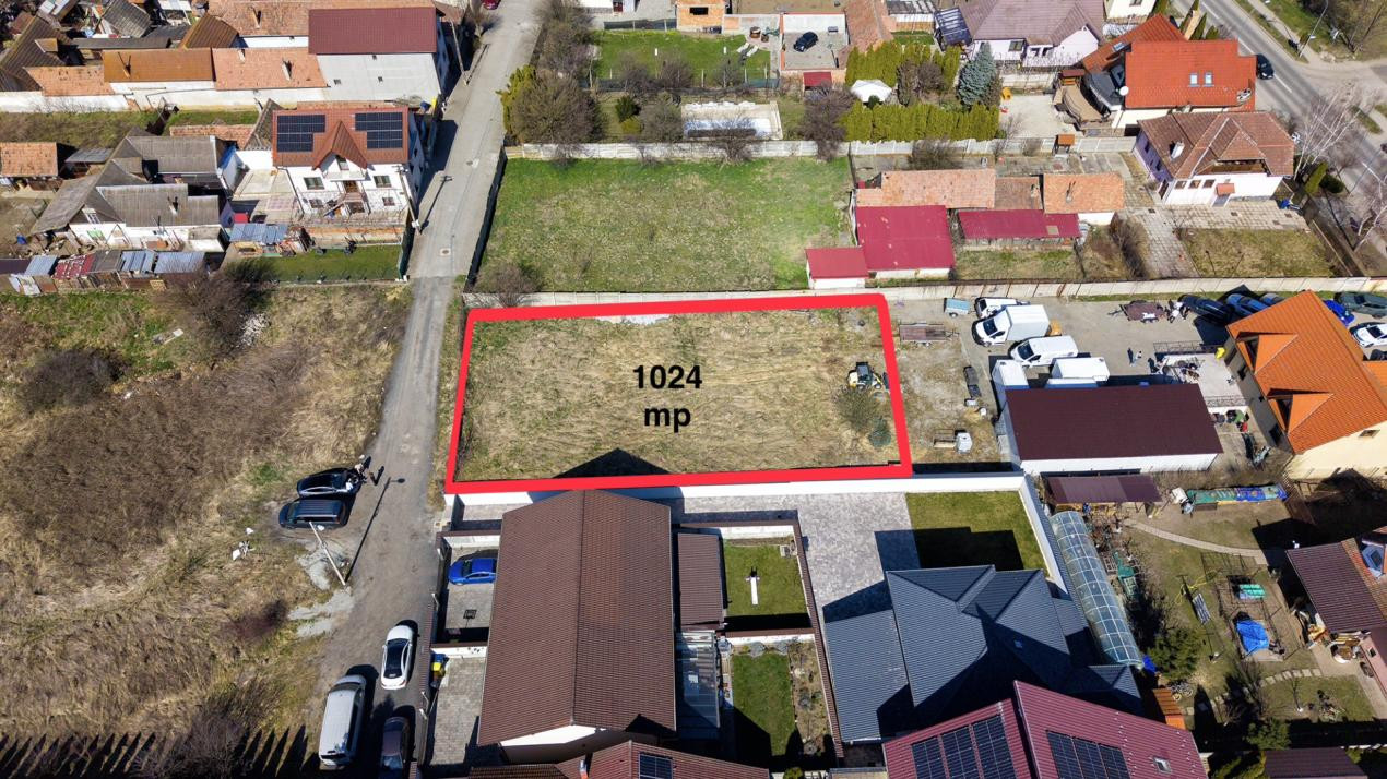 Teren intravilan in Selimbar, Sibiu | 1.024 mp | Deschidere 22 m