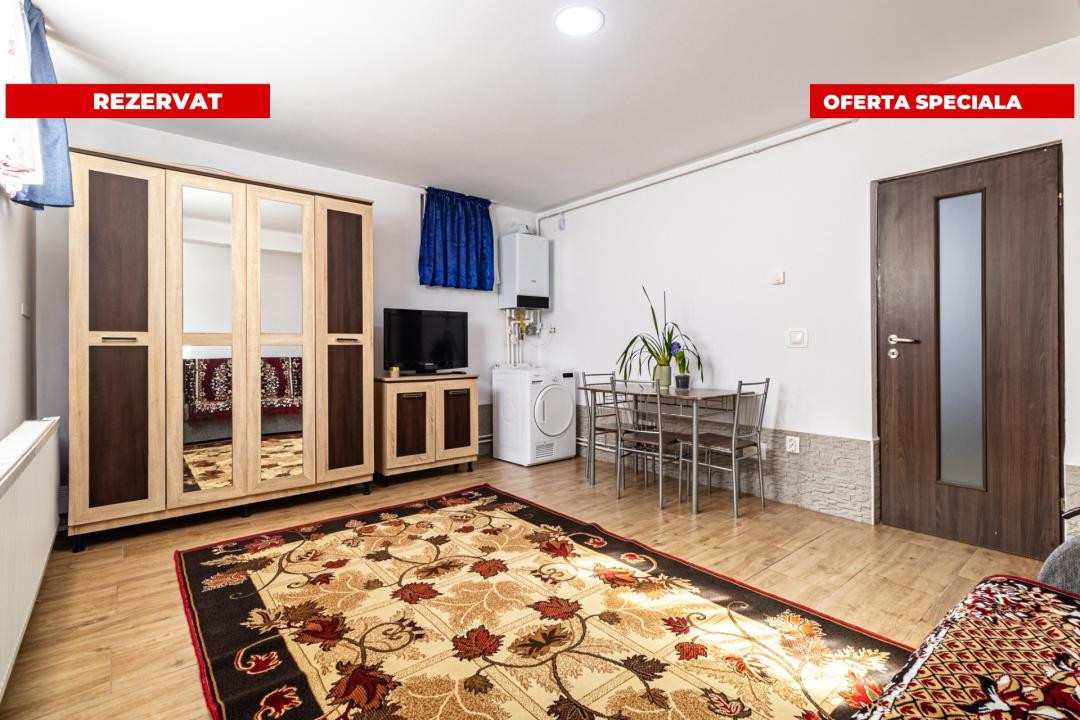 REZERVAT - Garsonieră mobilată și utilată, construcție 2018 – zona Tractorul