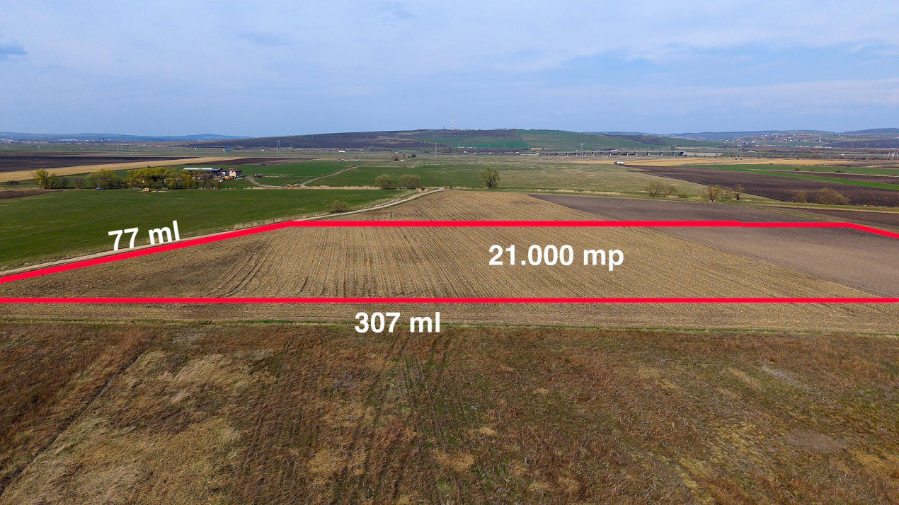 Teren Intravilan 21.439mp S+P+3E+ER deschidere 77m  Calea Surii Mici