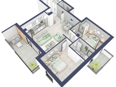 Apartament 3 camere, etaj 1, intabulare vara 2026