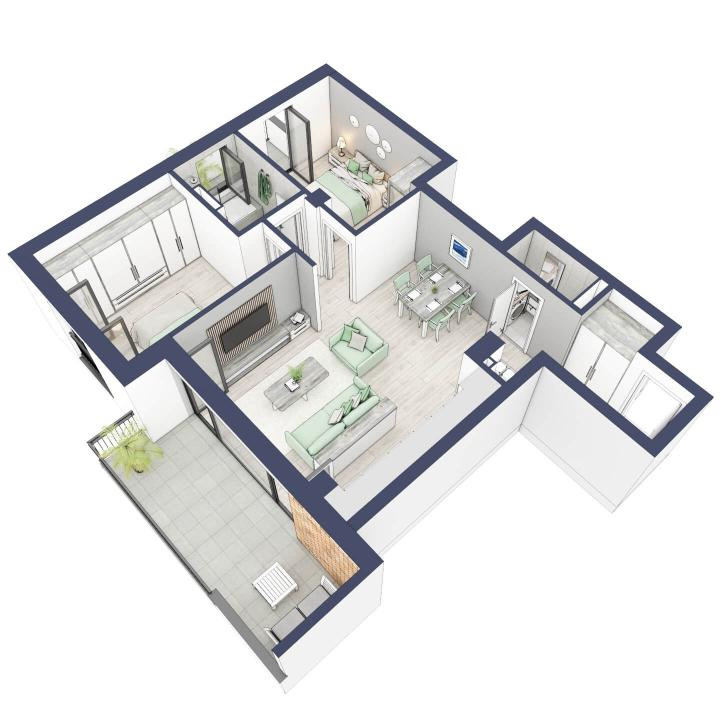 Apartament 3 camere, etaj 2, intabulare vara 2026