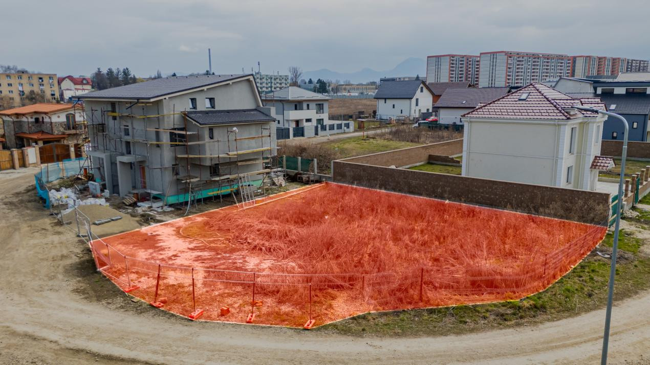 Teren intravilan cartier Tractorul, Brașov + proiect duplex P+2 ,Comision 0%