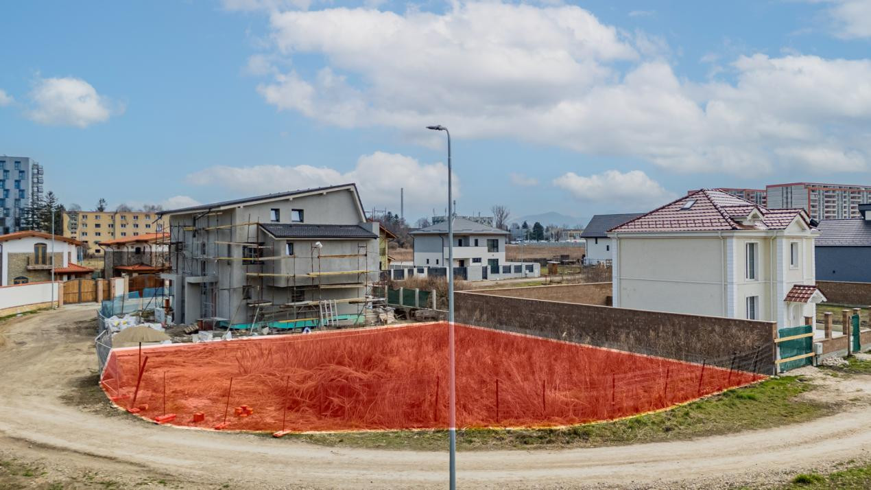 Teren intravilan cartier Tractorul, Brașov + proiect duplex P+2 ,Comision 0%