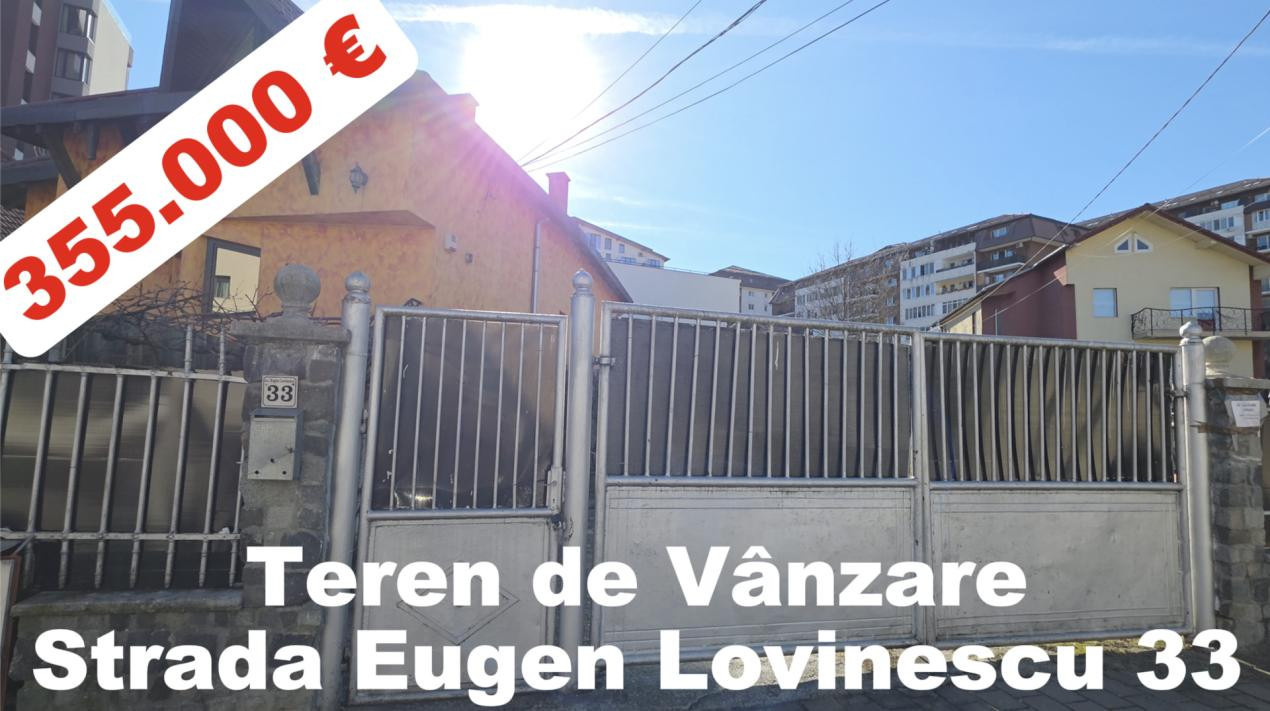 Str. Eugen Lovinescu 33, CJ 400534 Teren Construcții Intravilan