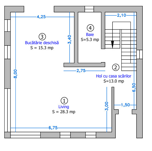 Casă individuală modernă P+1 | 120 mp utili | Teren 486 mp | Șura Mică