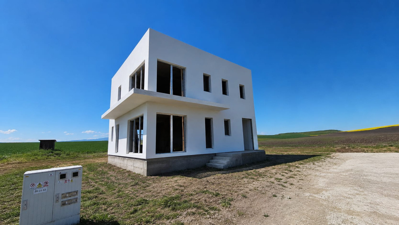 Casă individuală modernă P+1 | 120 mp utili | Teren 486 mp | Șura Mică
