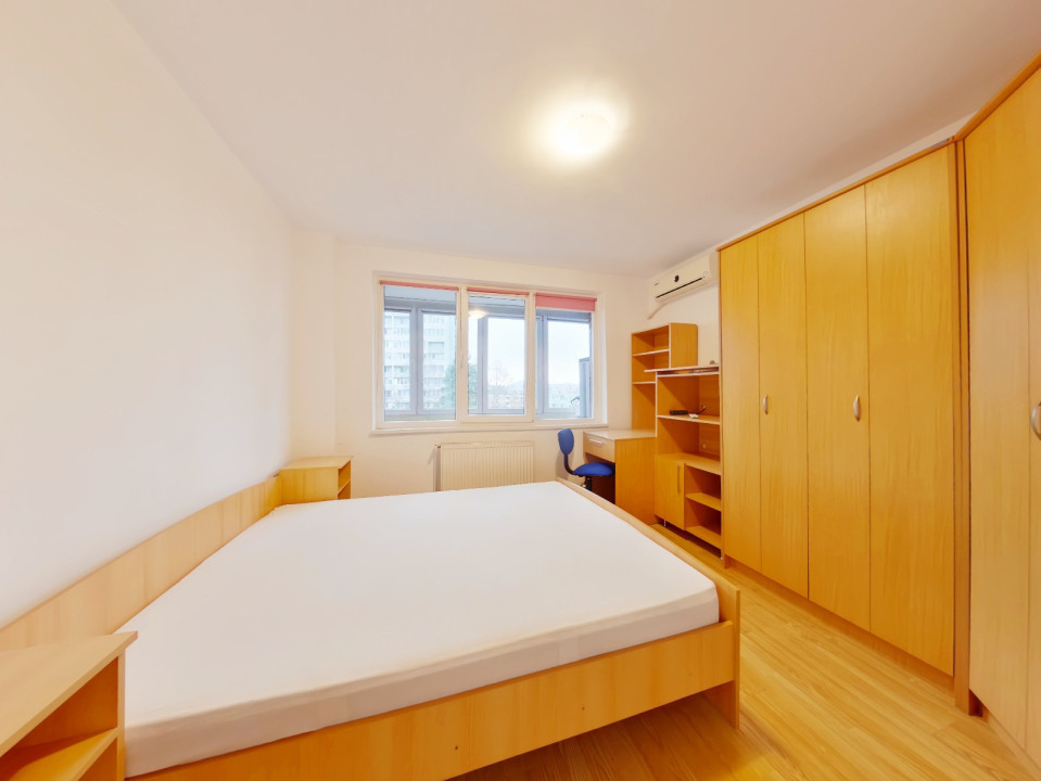 Inchiriere apartament 2 camere, mobilat si utilat + balcon de 11mp - zona Astra