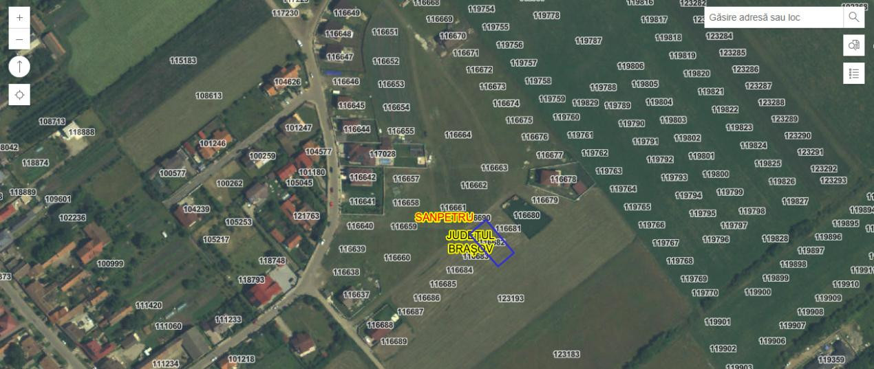 Teren intravilan 585mp Sânpetru, panoramă Lempes si padure, Comision 0%