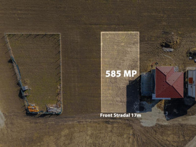 Teren intravilan 585mp Sânpetru, panoramă Lempes si padure, Comision 0%