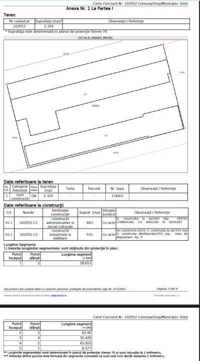  Hala Industriala 2019, Careiului nr. 11, 447355 Vetiş, Satu Mare.