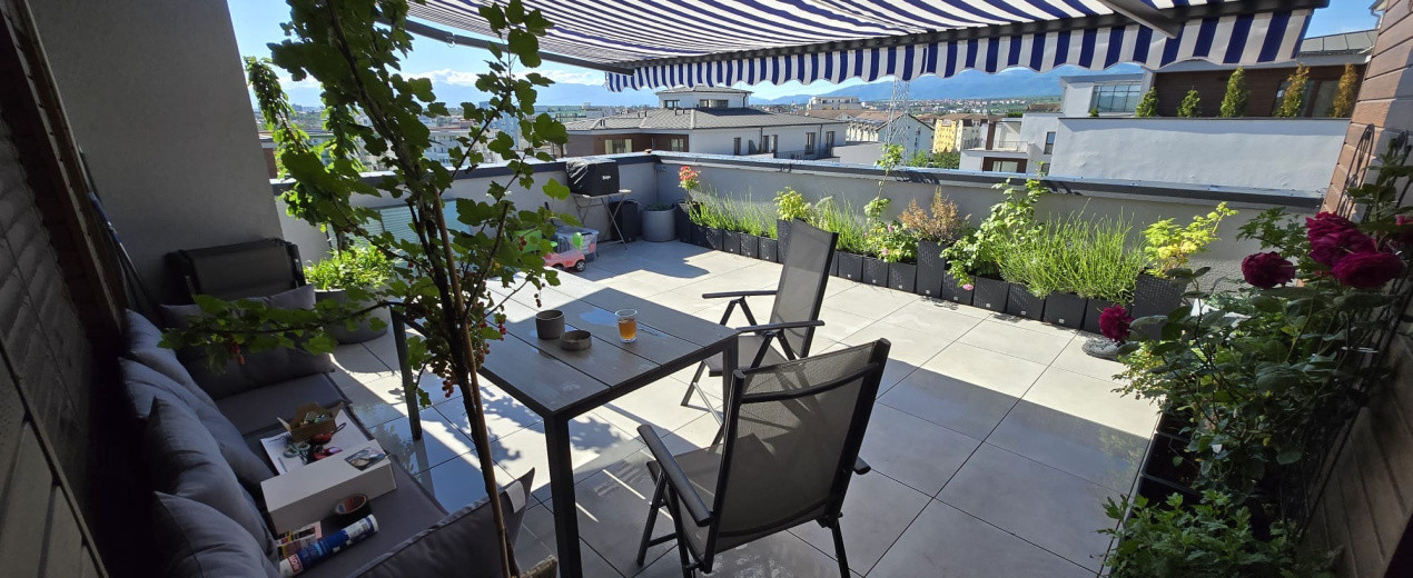Penthouse smart în Sibiu - etaj retras, terasă generoasă