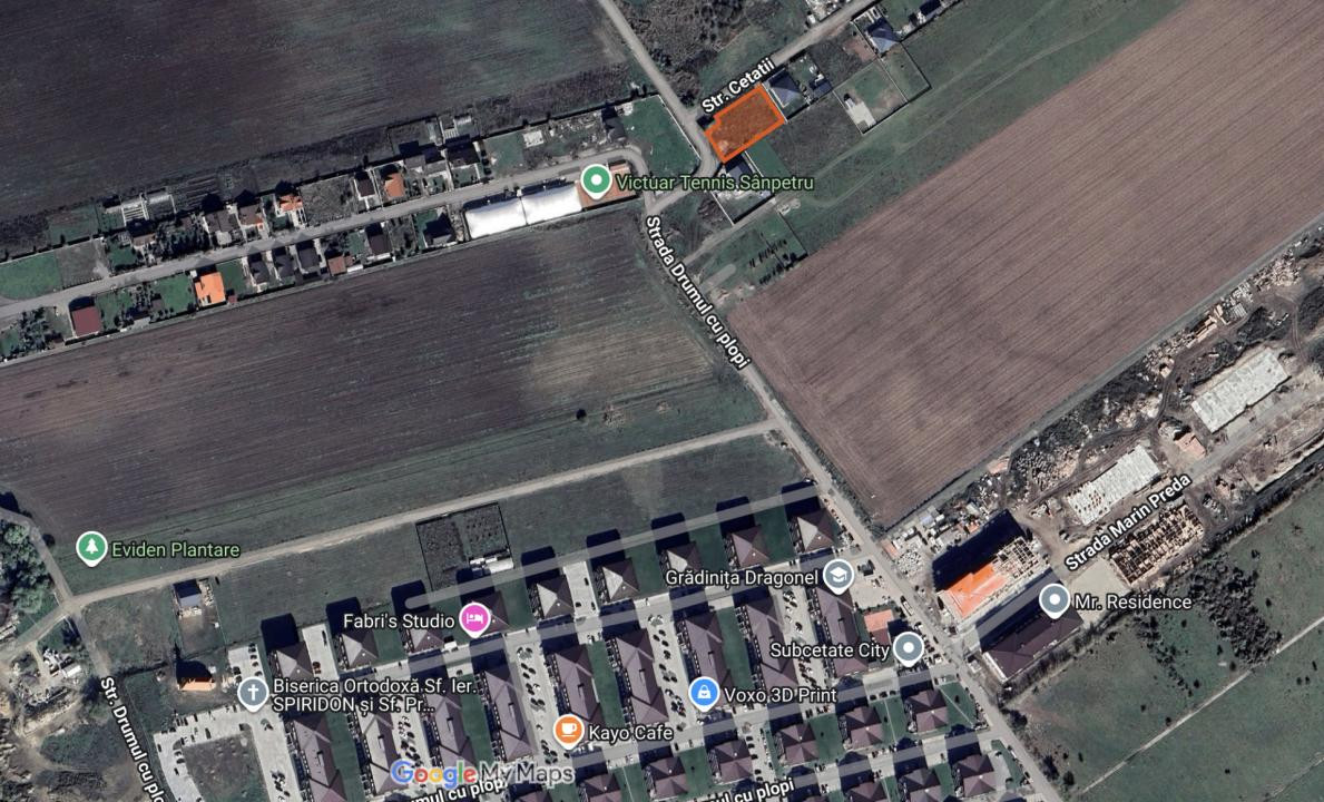 Teren intravilan construibil, utilități complete Str. Cetății - Comision 0