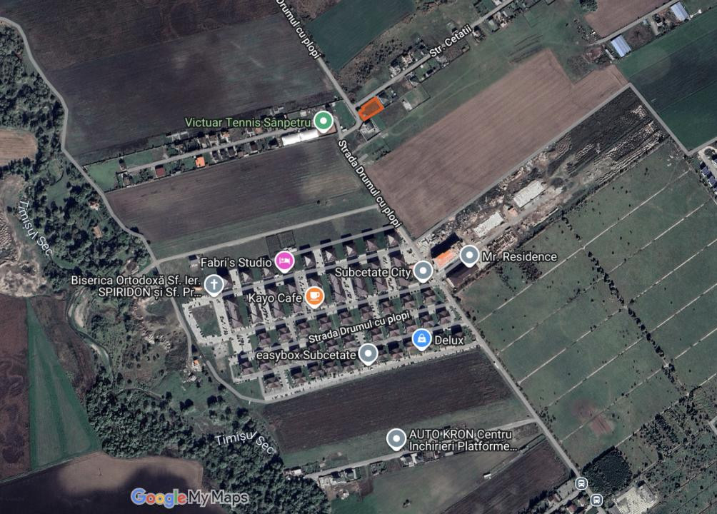 Teren intravilan construibil, utilități complete Str. Cetății - Comision 0