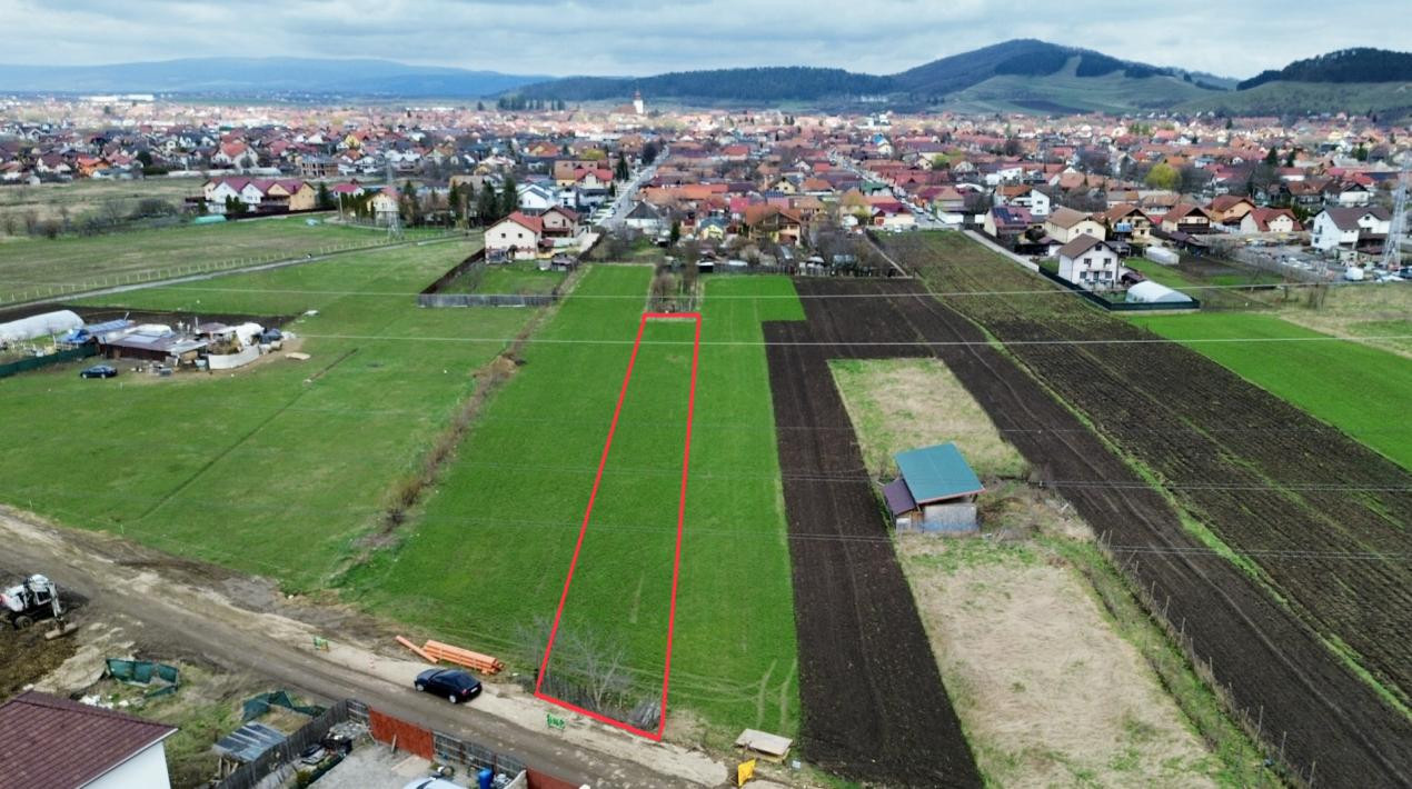 Teren agricol la cel mai mic preț - str. George Coșbuc din Sânpetru