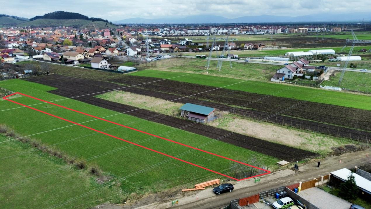 Teren agricol la cel mai mic preț - str. George Coșbuc din Sânpetru