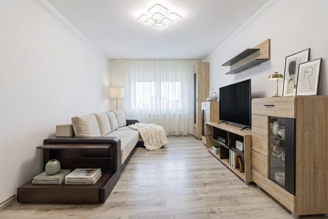 Apartment cu 2 camere Decomandat - Complet Mobilat si Utilat - 0% Comision