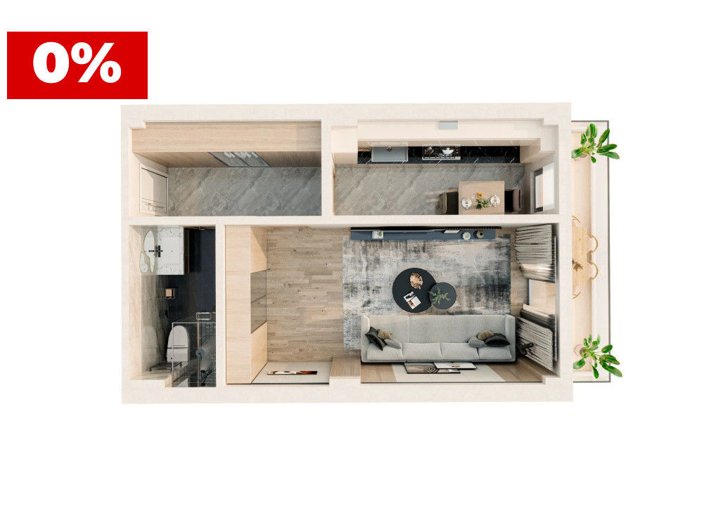 Apartament 1 cameră 38 mp | Bloc nou P+4 | Parcare inclusă | Valea Lupului