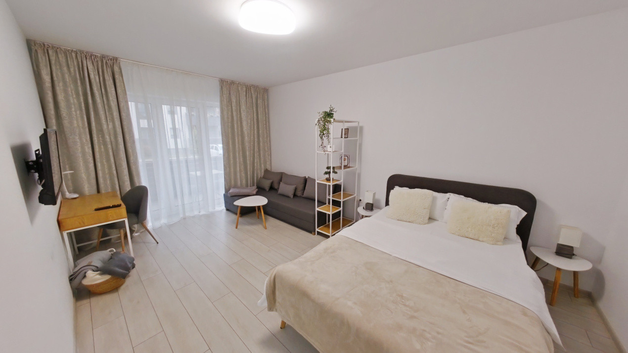 Garsonieră moderna, 39 mp + terasă, parcare inclusă – Avantgarden, comision 0%!