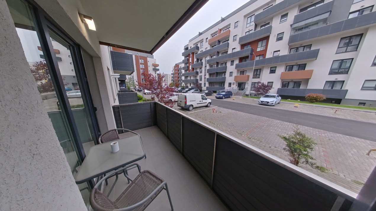 Garsonieră moderna, 39 mp + terasă, parcare inclusă – Avantgarden, comision 0%!