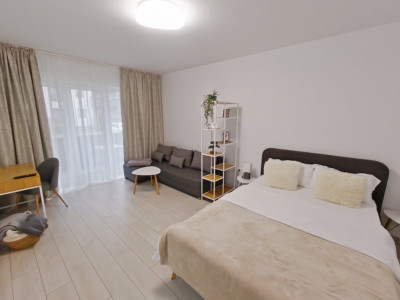 Garsonieră moderna, 39 mp + terasă, parcare inclusă – Avantgarden, comision 0%!