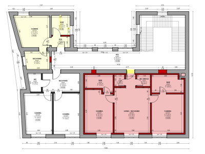 Garsoniera spatioasa ,  decomandata , ultracentral, predare la alb.