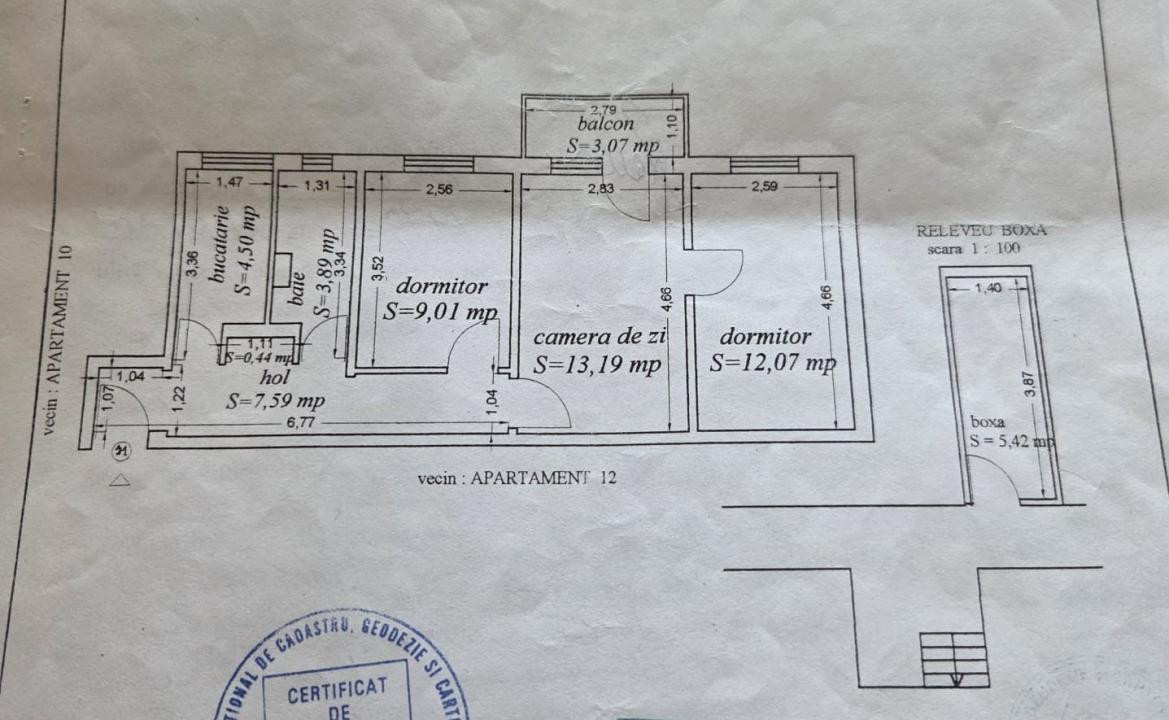 Apartament 3 camere zona Tomis 3