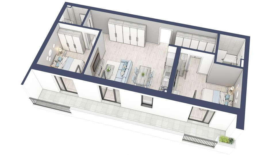 Apartament 3 camere - Decomadat - Zona Vest