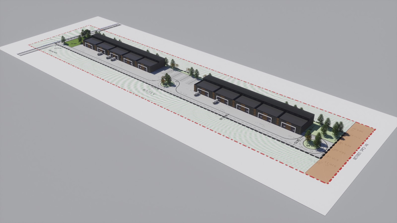 Teren industrial 27716 mp. cu PUZ in Cristian BV parcelabil min6000mp