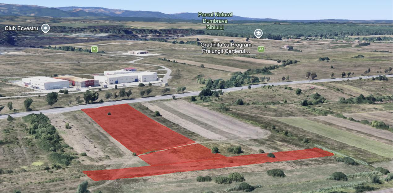 De Vanzare Terenuri 16.232 mp - Zona industriala Selimbar