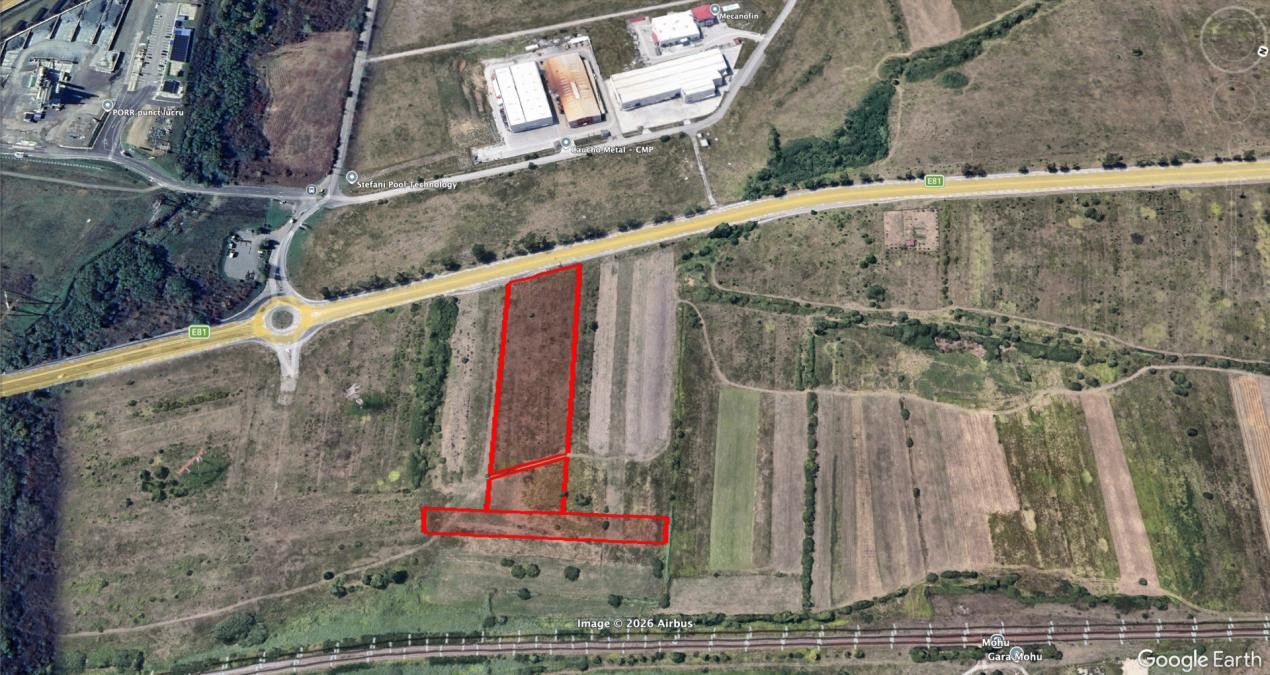 De Vanzare Terenuri 16.232 mp - Zona industriala Selimbar